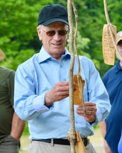 Senator Welch reading poems on the willow tree