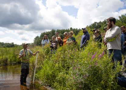 SLR Principal Water Resources Engineer & Scientist Roy Schiff discussing River and Road Conflicts, as part of the training program for MassDOT