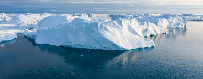 Ice caps which can be affected by climate change