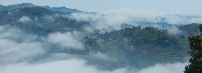 View of artisanal mining location