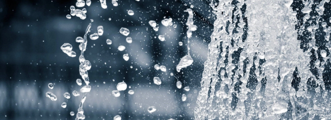Water droplets spraying